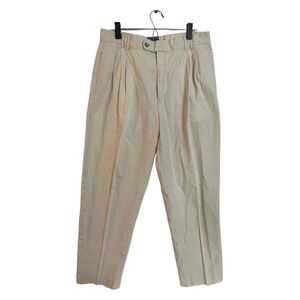 Men's Vintage Baxter Brand Natural Clothing Cotton Linen Blend Chino Pants Sz 36